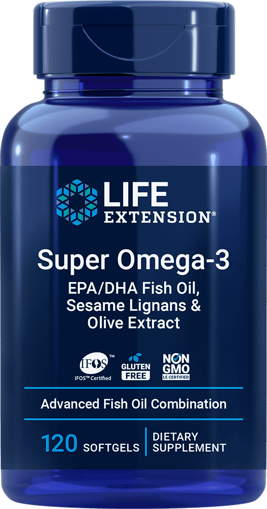 Super Omega-3 EPA/DHA Fish Oil, Sesame Lignans & Olive Extract